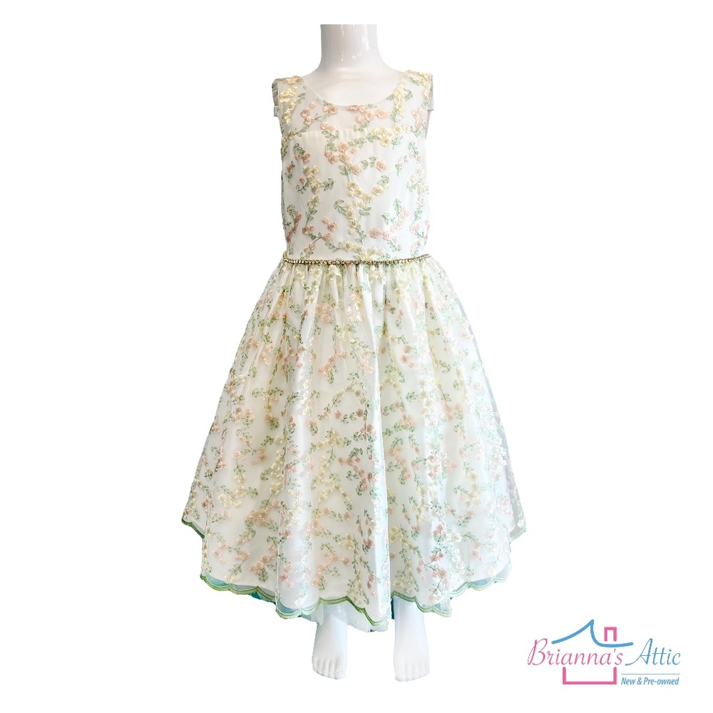 American Princess Party Flower Girl Wedding Girl Dress Size 7 length 31"